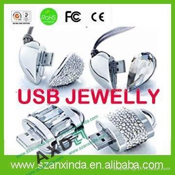 Jewelry necklace USB flash memory 3