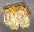 Square crystal ceiling lighting crystal