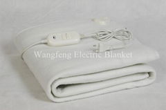 White polyester electric warm blanket