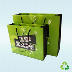 white card paper bag   