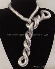 stainless steel necklace,snake necklace