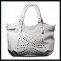 PU fashion handbag in white  1