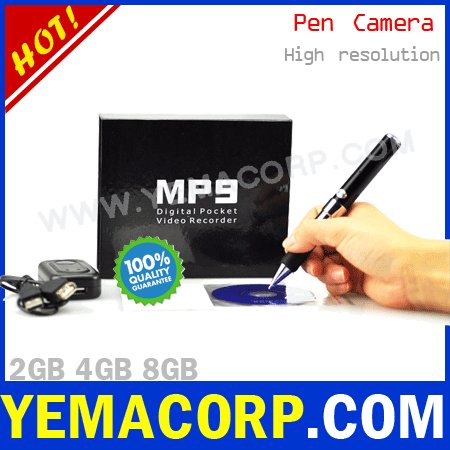 [Y-MP9]640x480 4GB Spy Pen Camera from Manufacturer YEMACORP 4