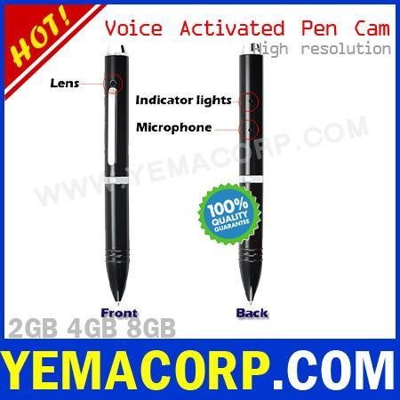 [Y-MP9VOX] Voice Activated 8GB HD Spy Video Pen Recorder from YEMACORP