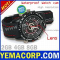 [Y-WHDVRU] Waterproof Hidden Watch Spy Camera from Yemacorp 1