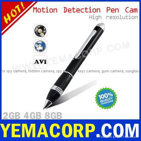 [Y-MP9MD] 4GB/8GB  Motion Detection Pen Camera from YEMACORP