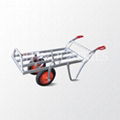 Aluminium wheelbarrow garden cart