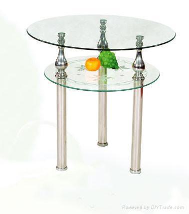 Small glass coffee table/end table/side table 5