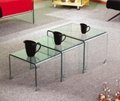 Modren glass coffee table/end table CTX-002 5