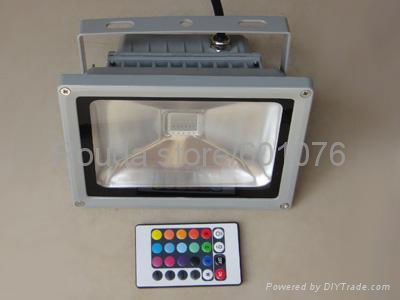 free shipping led flood light 10W 20W led rgb flood light with IR remote control