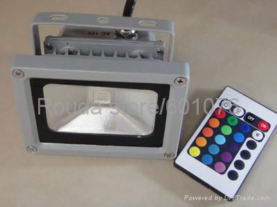 free shipping led flood light 10W 20W led rgb flood light with IR remote control 2