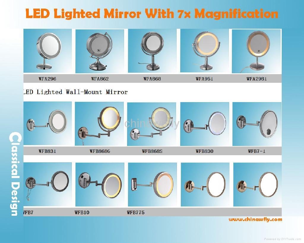Lighted Wall Mirror 5x Magnification - WFB868 2