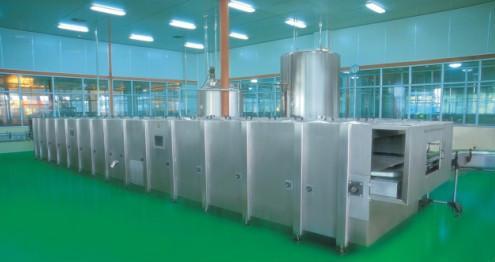 Continuous spray cooling machine  2