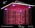 JNC-TS03  10' Brass  LED  Rain  shower