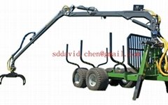 Timber Trailer with Crane