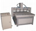 CNC router machine cnc woodworking machine cutter advertising machine 4Spindle