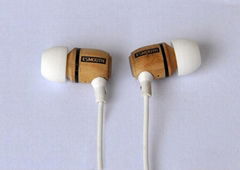 Wood earphones