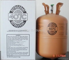 Mixed refrigerant gas R407c