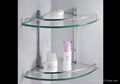 Double corner glass shelf  1