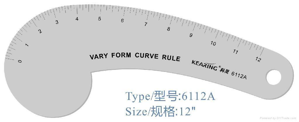 metal french curve/design ruler