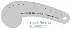 metal french curve/design ruler