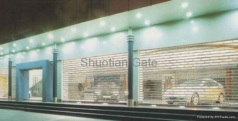 commercial transvision polycarbonate rolling door 2