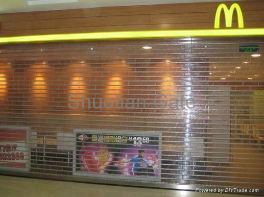 commercial transvision polycarbonate rolling door 5