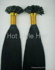 pre bonded hair extension U tip hair extension