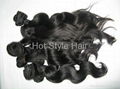 double drawn hair weft extension