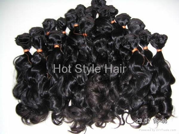 double drawn hair weft extension 3