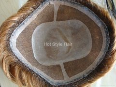 swiss lace base hair replacement men's toupee