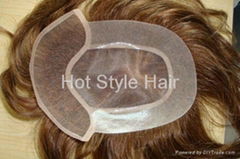 Hot Sell  mono base hair toupee hair replacement