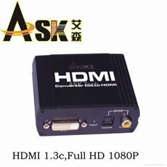 HDMI熱銷產品：DVI SPDIF轉HDMI轉換器 