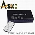 优售：ASk艾森高清HDMI切换器四切一 2