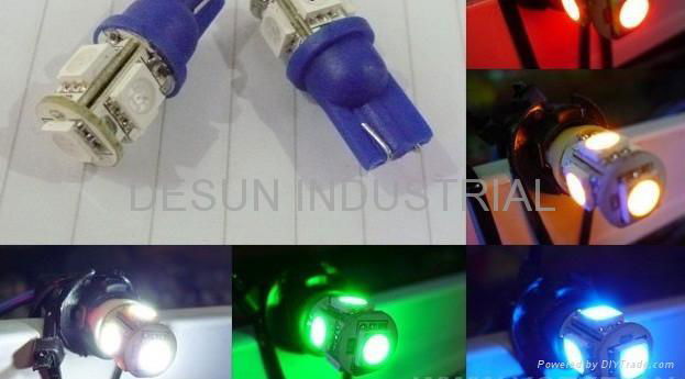 Auto LED Light T10 Wedge 5050 5SMD light