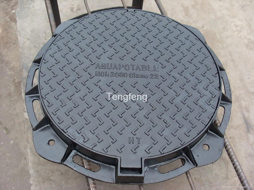 850*850mm Algerian manhole covers EN124 D400 5