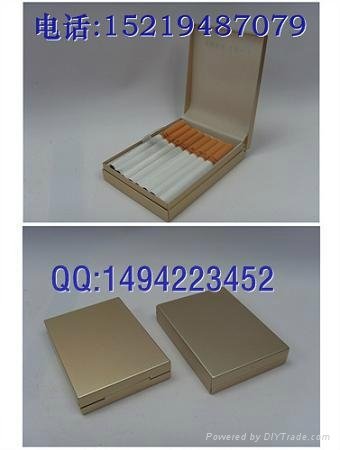 Tin metal cigarette case