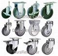 light duty swivel rigid stem brake casters 1