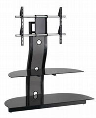 Baiyer Plasma TV stand YV-626 Black glass for47 inch