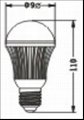 9W COB LED bulb with nice shape and good heat dispersion  9W LED bulb COB series 2
