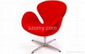 Arne Jacobsen Modern Classic Swan Chair  3