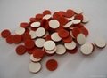 white PTFE/red Silicone septa 8*1.5mm 1
