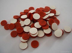 white PTFE/red Silicone septa 8*1.5mm