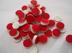 redPTFE/ white Silicone septa 8*1.5mm