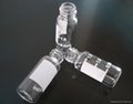 2ml clear screw autosampler vial USP 1 expansion 33 with patch  8mm/9mm