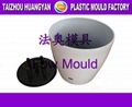 lacquered  flower pot mould