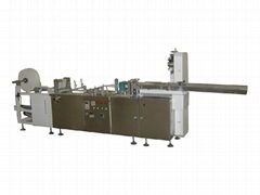 Nonwoven sponge folding machine with folding/un-folding edge