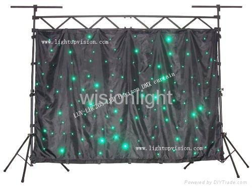 supply fireproof soft led star curtain for stage backdrops decoration 3