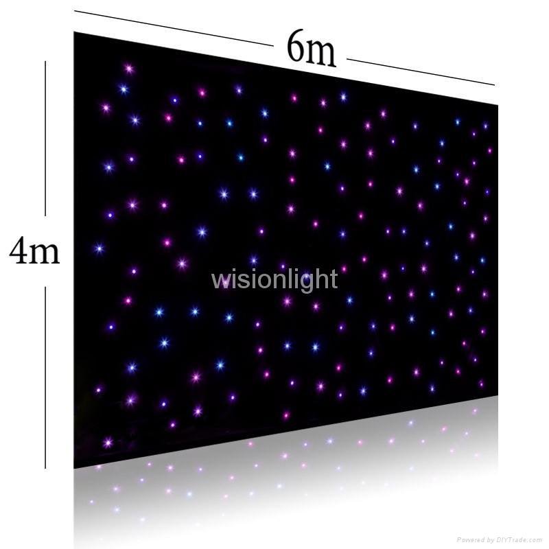 LUV-LHC-RGBW led star curtain for stage lightting backdrops