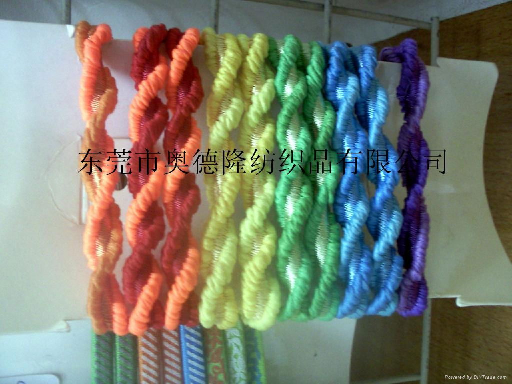 厂家供应尼龙橡筋线/弹力绳子/绳带/圆绳/扁绳 5